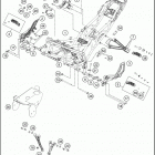 2018 RC 390 BLACK CHASSIS Рама