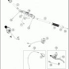 2019 RC 390 BLACK CHASSIS Руль