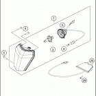 2017 150 XC-W CHASSIS Фара