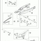 2018 250 XC-W CHASSIS Бугель