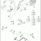 2019 RC 390 BLACK CHASSIS Задний суппорт