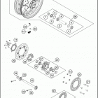 2018 1290 SUPER ADVENTURE S BLACK CHASSIS Переднее колесо