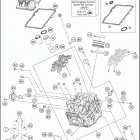 2017 1290 SUPER DUKE GT GREY ENGINE Головка цилиндра передняя