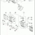 2019 50 SX ENGINE Система охлаждения