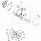 2018 350 EXC-F ENGINE Кожух сцепления