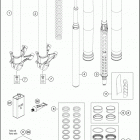 2017 1290 SUPER DUKE GT GREY CHASSIS Передняя вилка