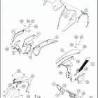 2017 1290 SUPER DUKE GT GREY CHASSIS Обтекатель , крылья