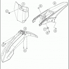 2019 85 SX 19_16 CHASSIS Обтекатель , крылья