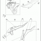2017 250 EXC-F CHASSIS T ank, sea t , cover