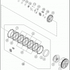 2020 390 DUKE ENGINE Сцепление