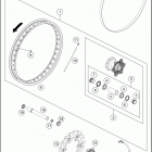 2017 690 ENDURO R CHASSIS Переднее колесо