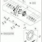 2020 500 EXC-F CHASSIS Переднее колесо