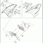 2016 RC 390 WHITE CHASSIS Боковые обтекатели