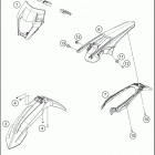 2017 250 XC-W CHASSIS Обтекатель, крылья