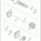 2019 1290 SUPER ADVENTURE S SILVER ENGINE Трансмиссия-ведомый вал
