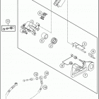 2020 250 XC TPI CHASSIS Задний суппорт