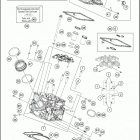 2017 1090 ADVENTURE R ENGINE Головка цилиндра задняя