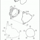 2017 1090 ADVENTURE R ENGINE Кожух сцепления