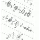 2017 1090 ADVENTURE R ENGINE Трансмиссия 2-контрпривод