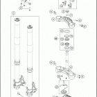 2019 1090 ADVENTURE R CHASSIS Передняя вилка