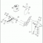 2018 1290 SUPER DUKE GT BLACK CHASSIS Тормозной цилиндр задний