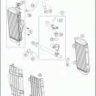2017 250 XC-W ENGINE Система охлаждения