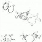 2017 TE 150 ENGINE Кожух сцепления