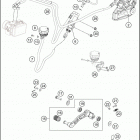 2017 390 DUKE BLACK ABS CHASSIS Тормозной суппорт задний