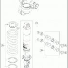 2017 1290 SUPER ADVENTURE T CHASSIS Амортизатор в разборе