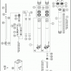 2017 250 XC-W CHASSIS Передняя вилка