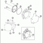 2017 50 SX MINI ENGINE Кожух сцепления