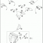 2017 690 DUKE WHITE CHASSIS Фара