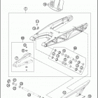 2017 690 DUKE WHITE CHASSIS Бугель