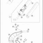 2017 250 XC-W CHASSIS Глушитель