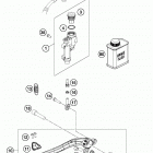 250 XC-W CHASSIS Тормозной цилиндр задний