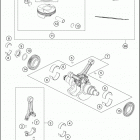 2017 1090 ADVENTURE R ENGINE Crankshaft , piston