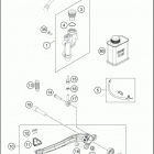 2017 300 XC-W SIX DAYS CHASSIS Тормозной цилиндр задний