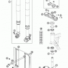 50 SX MINI CHASSIS Передняя вилка