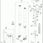 2017 FX 350 CHASSIS Передняя вилка