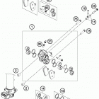 85 SX CHASSIS Передний тормозной суппорт