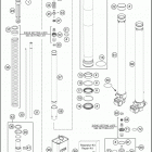 2017 85 SX CHASSIS Передняя вилка