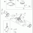 2017 1290 SUPER ADVENTURE R ENGINE Crankshaft , piston
