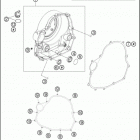2017 690 ENDURO R ENGINE Кожух сцепления