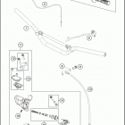 2017 65 SX CHASSIS Handlebar, instruments