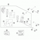50 SX MINI CHASSIS Передний тормозной суппорт