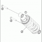 2017 690 DUKE WHITE CHASSIS Амортизатор