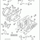 2017 85 SX ENGINE Картер двигателя
