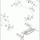 2017 690 DUKE WHITE CHASSIS Глушитель