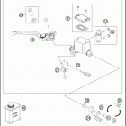 2017 690 DUKE WHITE CHASSIS Главный цилиндр тормозной