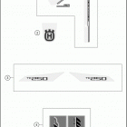 2017 TC 250 CHASSIS Наклейки